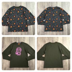 ★リバーシブル★ マイロ 長袖 Tシャツ Mサイズ a bathing ape BAPE milo エイプ ベイプ アベイシングエイプ NIGO w1