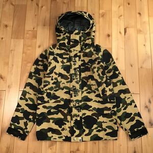 GORE TEX スノボジャケット Mサイズ a bathing ape BAPE snowboard jacket エイプ ベイプ アベイシングエイプ 迷彩 1st camo yellow z8368