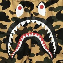 ★XL★ 1st camo yellow シャーク スウェットパンツ a bathing ape BAPE shark sweat pants エイプ ベイプ アベイシングエイプ 迷彩 w1_画像2