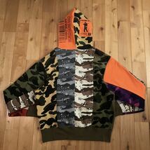 Crazy camo シャーク パーカー Sサイズ mad shark full zip hoodie a bathing ape BAPE 迷彩 エイプ ベイプ アベイシングエイプ z266_画像2