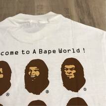 ★未使用★ 初期 ape heads show 97 Tシャツ M bape エイプ ベイプ アベイシングエイプ nigo a bathing ape oneita 90s 裏原宿 オニータ 白_画像10