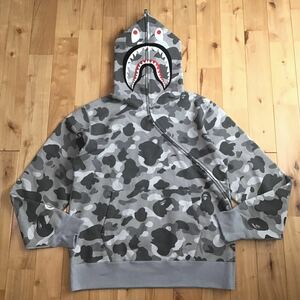 ★新品★ HONEYCOMB CAMO SHARK FULL ZIP HOODIE Lサイズ a bathing ape BAPE シャーク パーカー エイプ ベイプ アベイシングエイプ i9