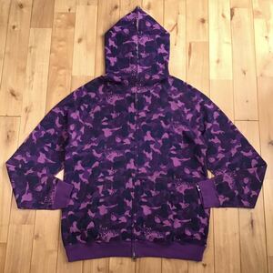 ★新品★ Fire camo フルジップ パーカー Lサイズ a bathing ape BAPE full zip hoodie flame エイプ ベイプ アベイシングエイプ i6646