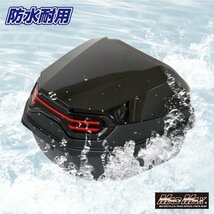 バイク用品 リアボックス リーベン トップケース 40L ブラック/原付 パニアケース 収納ボックス ツーリング キャンプ【送料800円】_画像6