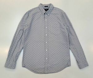 H6650　AMERICAN EAGLE OUTFITTERS　アメリカンイーグル　長袖シャツ　小花柄　グレー　M