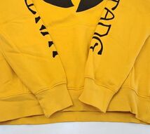 H6671　H&M　エイチアンドエム　スウェットパーカー　WU-TANG CLAN　ウータンクラン　ロゴプリント　イエロー　S_画像5