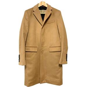 【即決】 国内正規品 BURBERRY ENGLAND バーバリー イングランド カシミア混 チェスターコート キャメル/46/クリーニング済み/