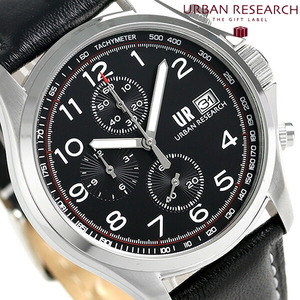 URBAN RESEARCH クロノグラフ 革ベルト 腕時計 UR003-01 アーバンリサーチ
