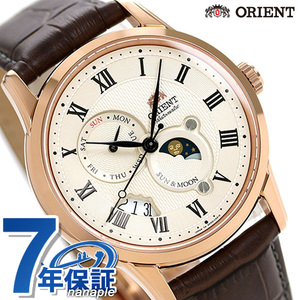  Orient Classic солнечный & moon 42.5mm самозаводящиеся часы RN-AK0001S наручные часы 