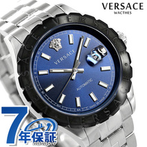 ヴェルサーチ 時計 メンズ 腕時計 ヘレニウム 42mm 自動巻き VEZI00219 VERSACE ヴェルサーチェ ブルー_画像1