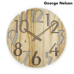 ジョージ ネルソン 掛時計 ウォール クロック プラタナス GN215NT George Nelson