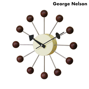 ジョージ ネルソン 掛時計 ボール クロック ウォルナット GN397WB George Nelson