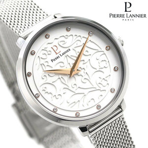 ピエールラニエ エオリア 33mm フランス製 レディース 腕時計 P040J608 Pierre Lannier シルバー