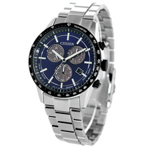 シチズン エコドライブ クロノグラフ 日本製 ソーラー 腕時計 BL5496-96L CITIZEN COLLECTION ブルー_画像2