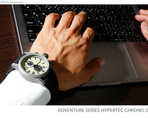 エム ティー エム 腕時計 ハイパーテック クロノ 2 MTM HC2-SB4-LUMI-BR2B-A ペールグリーン ブラック_画像8