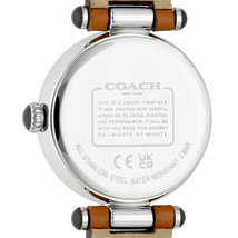 コーチ キャリー クオーツ 腕時計 レディース 革ベルト COACH 14504016 アナログ シルバー ライトブラウン_画像5