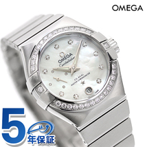 オメガ コンステレーション 27mm 自動巻き 腕時計 ダイヤモンド OMEGA 127.15.27.20.55.001_画像1