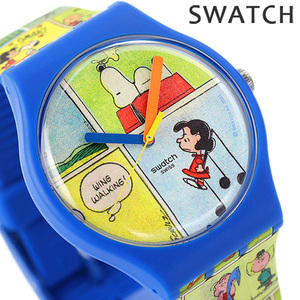 Swatch×PEANUTS SO29Z108 （ブルー）