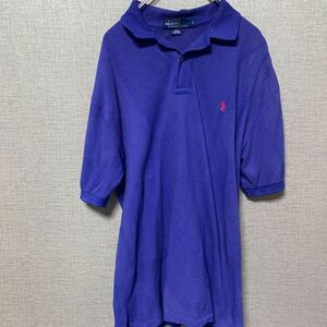 90s POLO ラルフローレン RALPH LAUREN ポロシャツ 鹿の子 USA ビンテージ ヴィンテージ アメリカ 古着 オールド レアカラー ストリート