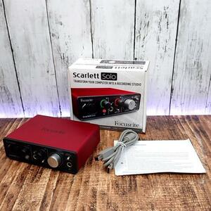 【動作確認済】FOCUSRITE オーディオインターフェース Scarlett Solo 24BIT 96KHz USB パソコン