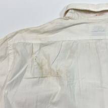 60S ビンテージ Bob Lunine グアヤベラシャツ キューバシャツ Guayabera Cuba 半袖 SIZE L ビッグサイズ SINGLE NEEDLE vuz0046_画像9