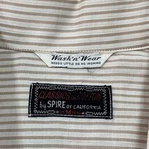 60s ビンテージ CLASSICS in COTTON by SPIRE OF CALIFORNIA DEAD STOCK デッドストック オープンカラーシャツ ストライプ vuz0071_画像3