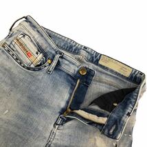 NS088-① DIESEL ディーゼル デニム スキニーデニム パンツ ジーンズ Gパン denim 綿 コットン レディース 26 ブルー 青_画像4