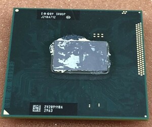 【中古パーツ】複数購入可CPU Intel Core i3 2370M 2.4GHz SR0DP Socket G2 (rPGA988B) 2コア4スレッド動作品ノートパソコン用