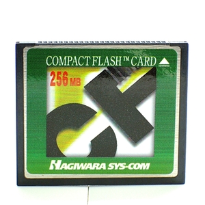 【256MB】HAGIWARA SYS-COM CompactFlash Card ハギワラシスコム 記録用メモリ CFカード コンパクトフラッシュメモリ　フォーマット済