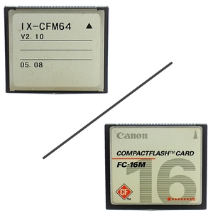 【16MB　64MB】【2セット】 Canon FC-16M IX-CFW64 CompactFlash Card キヤノン CFカード コンパクトフラッシュメモリ　フォーマット済