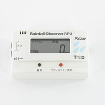 [DW] 8日保証 7台入荷 RF-3 T＆D RF-00P1 Rainfall Observer アメンボ 雨量計データロガー 雨量記録監視装置 TandD ACアダ ...[05150-0162]_画像3