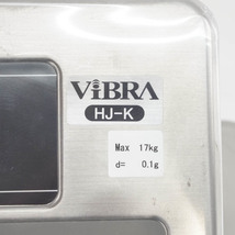 [DW]8日保証 03/2022CAL HJR-17K ViBRA HJ-K SHINKO DENSHI 新光電子 台はかり 高精度・高機能音叉式電子はかり ひょう量17kg.[05309-0365]_画像6
