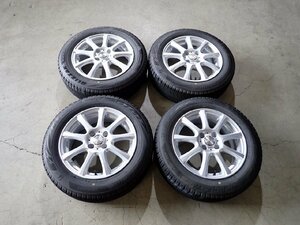 YS1512【送料無料175/65R15】スイフト キューブ フィット アクア ブリヂストン 中古スタッドレスセット■15×5.5J 100/4H ET42■