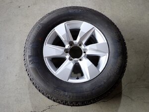 YS1557【送料無料265/65R17】1本のみ スペア用 トヨタ純正 150系プラド 中古冬set■17×7.5J 139.7/6H ET25■※個人宅配達不可