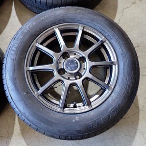 YS1589【送料無料175/70R14】ヴィッツ フィット ヤリス アクア 2019年製 中古夏アルミセット ■14×5.5J 100/4H ET42■の画像2