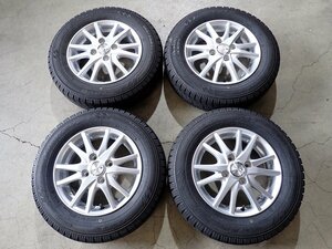 YS2156【送料無料145/80R13】モコ MRワゴン N-BOX スペーシアなどへ TOYO 中古スタッドレス ★13×4J 100/4H ET43★1円スタート