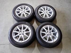 YS2181【送料無料175/65R15】アクア フィット スイフト VRX2 2020年製 中古スタッドレスセット ■15×5.5J 100/4H ET42■