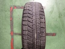 RK1263【送料無料155/65R13】1本 2020年製 ブリヂストン ブリザック VRX 中古スタッドレス 軽自動車などへ スペアに《即決》_画像3