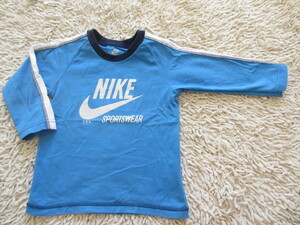 ★USED！NIKE　ナイキ　プリント　長袖Tシャツ　90㎝★