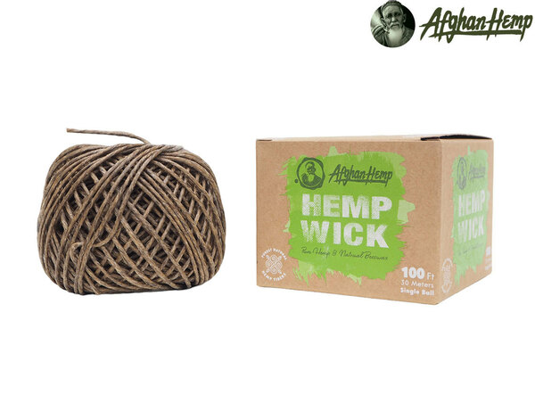 AFGHAN HEMP WICK アフガンヘンプウィック 100ft 30m 蜜蝋 raw ロウ ペーパー 巻紙 ハイタイムズ thc マリファナ 大麻 ヒモキャンドル