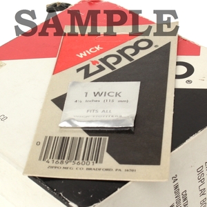 (09999)デッドストック 旧パッケージ ※メール便可能 ZIPPOジッポーWICKウィック替え芯 純正1本入り一個 (未使用 ジッポ )