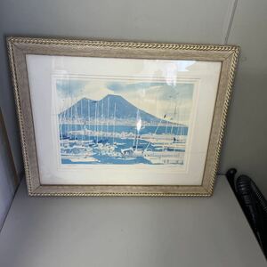 安野光雅/風景画/ナポリ(イタリア)/リトグラフ 164/800/直筆サイン
