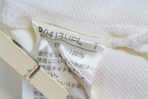 Papas PAPAS パパス マドモアゼルノンノン MITAKO ISLAND ポロシャツ トップス 半袖 日本製 M 白 ホワイト メンズ [828705]_画像9