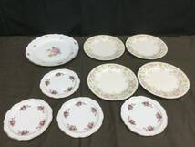 D288-100【中古食器9点セット】SAJI フッチェンロイター フラワーブーケ プレート ノリタケ(NORITAKE)FLIRTATION プレート/t_画像1