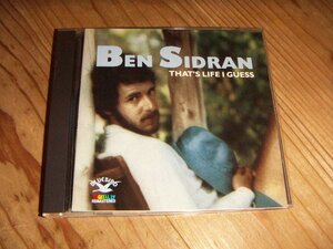 CD：BEN SIDRAN THAT'S LIFE I GUESS ベン・シドラン：16曲Bluebirdベスト：デジタルリマスター