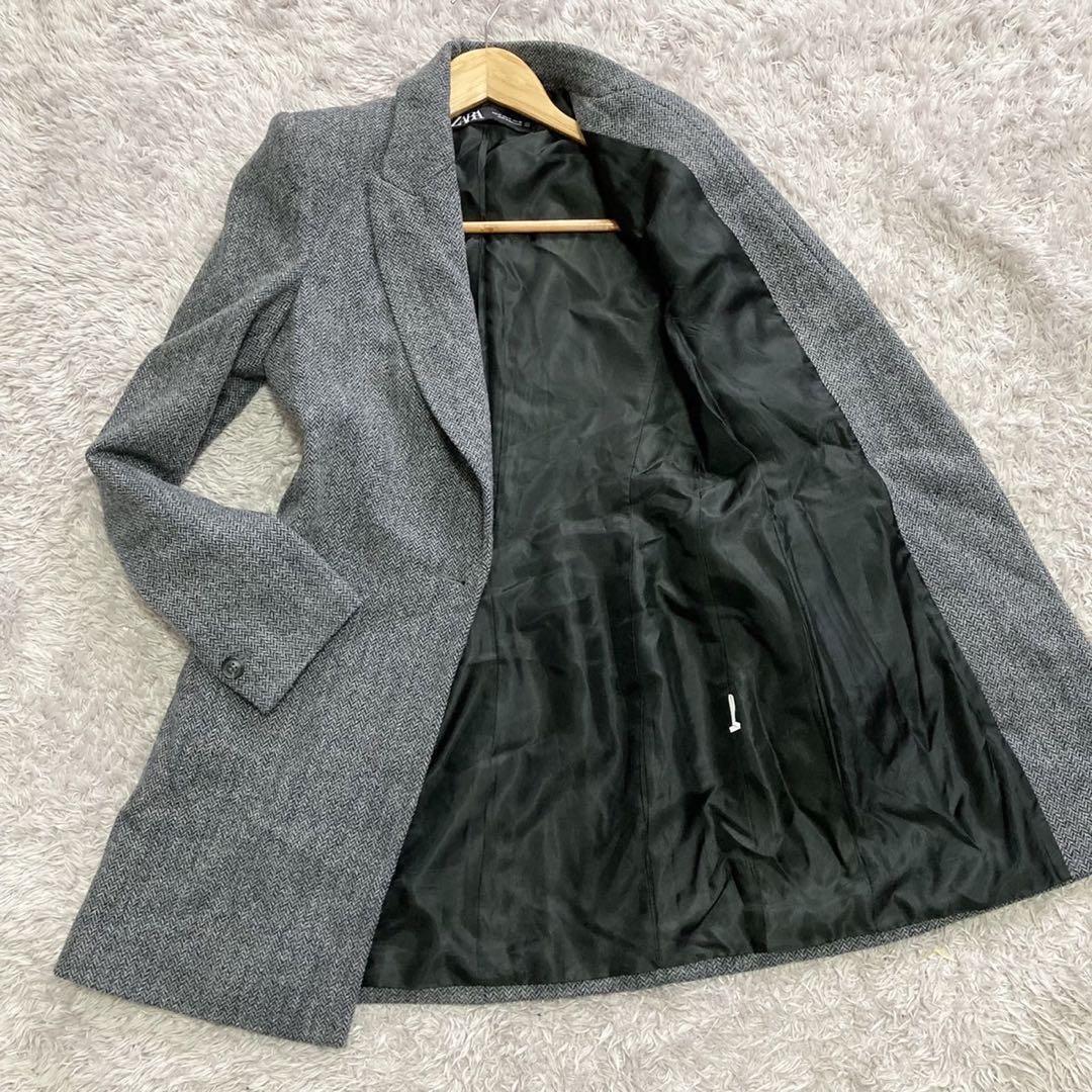 年最新Yahoo!オークション  zara チェスター コートの中古品