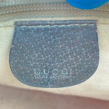 1円 GUCCI オールドグッチ シェリーライン ショルダーバッグ GGスプリーム PVC レザー インターロッキング GGロゴ ブラウン_画像8