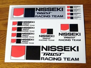 新品 90年代 ビンテージ 日石石油 NISSEKI TRUST RACING TEAM ステッカー ガソリンスタンド レーシング F-1 旧車 レトロ 当時物