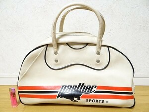  редкий 80 годы Vintage panther SPORTS Panther спорт сумка контри-рок новый тигр сумка "Boston bag" Showa Retro подлинная вещь 