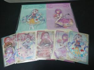 ホロライブ アクスタ 2個セットA 天音かなた&常闇トワ クリアカード5枚 まとめ売り ファミリーマート